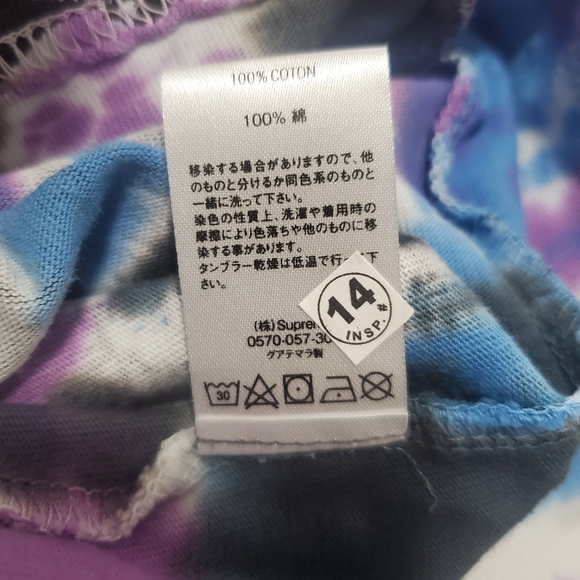 Supreme Dyed Bear L/S Long Sleeve Top Size Medium SS212021 - Picture 9 of 9